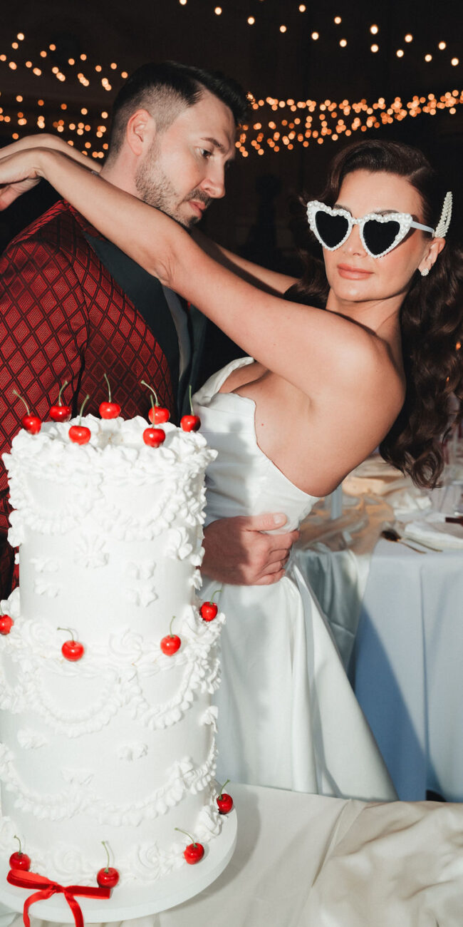 Moderne Hochzeitstorte für eine Hochzeit in NRW